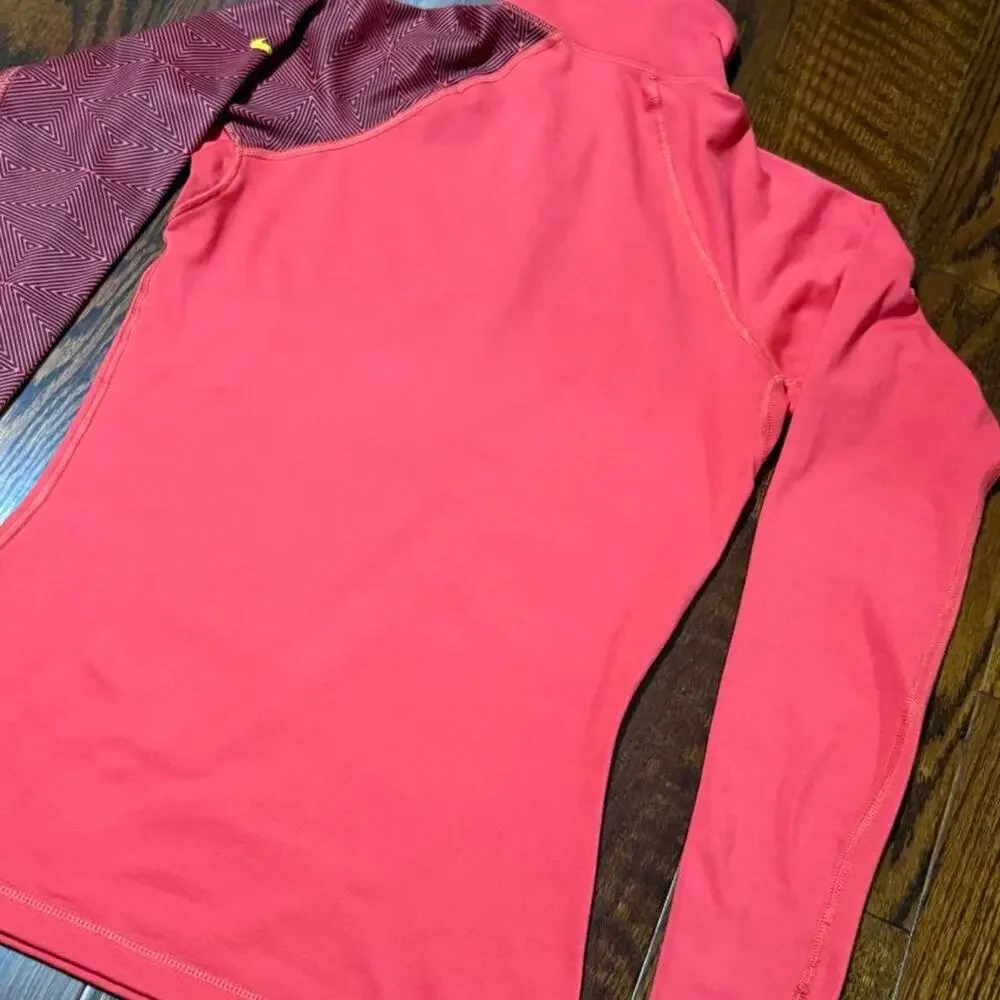 Nike pro orange quarter zip